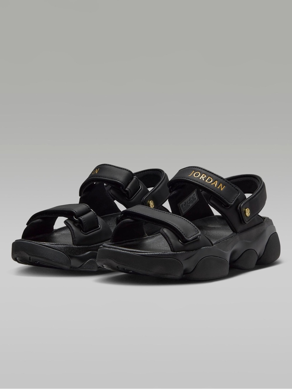 NWT Nike Women's Jordan Deja Sandals - Black / Metallic Gold